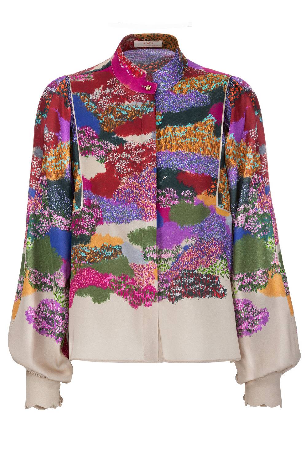 IVI GmbH FLOWER FIELDS Cropped Bluse multicolor