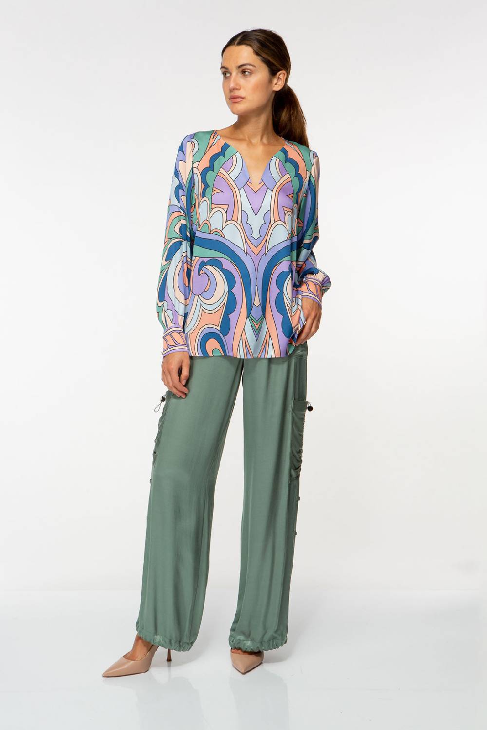 IVI GmbH GARDEN OF SPELLS Seidenbluse Lavendel