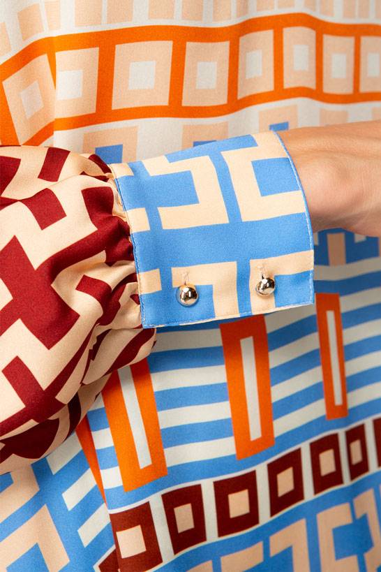 IVI GmbH GEOMETRICAL Tunika Multicolor