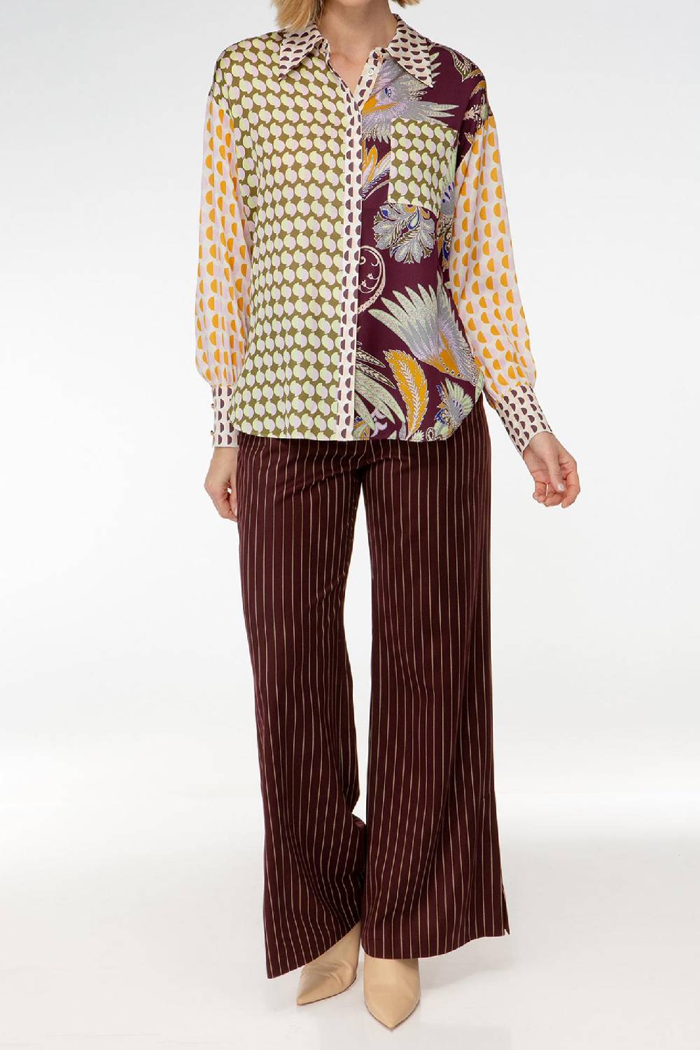 IVI GmbH GLAMOROUS Hemdbluse Im Patch Look