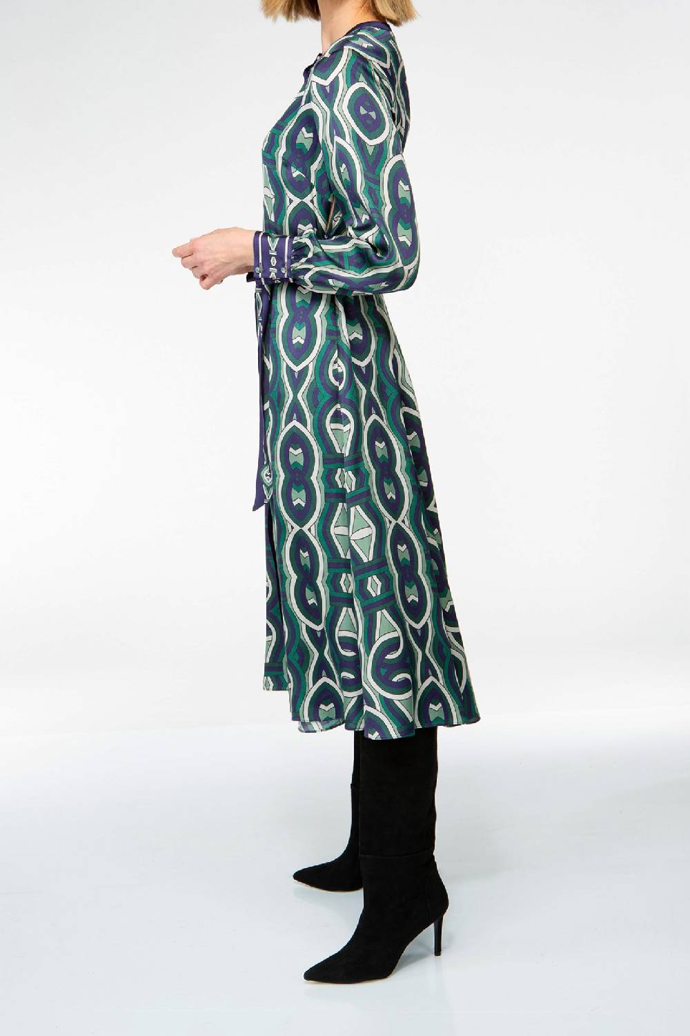 IVI GmbH GRACE Midi Kleid Mit Print Grün