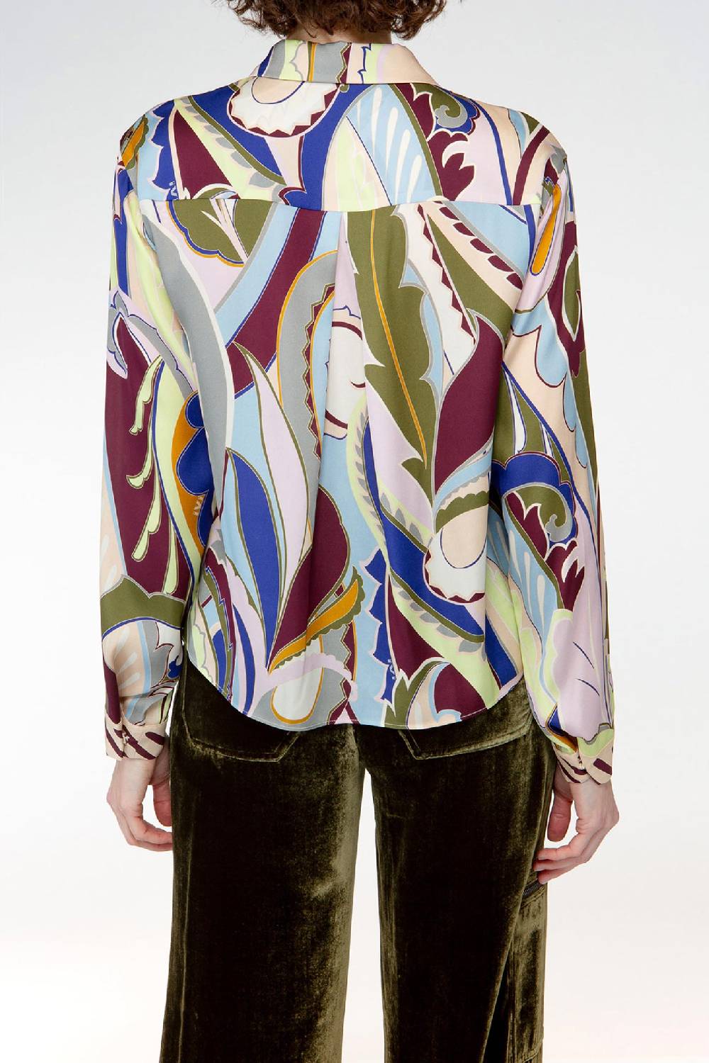 IVI GmbH LAS VEGAS Verkürzte Hemdbluse Aus Seide