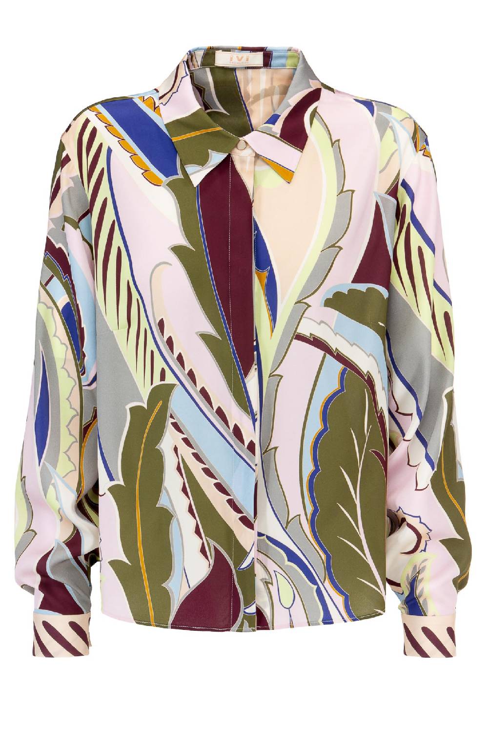IVI GmbH LAS VEGAS Verkürzte Hemdbluse aus Seide