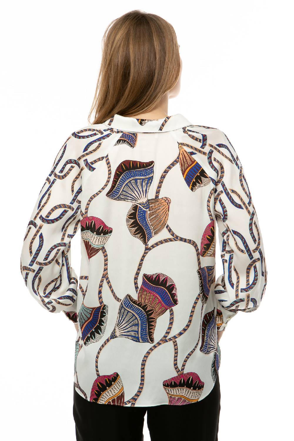 IVI GmbH LOTUS BLOSSOM Hemdbluse Weiß