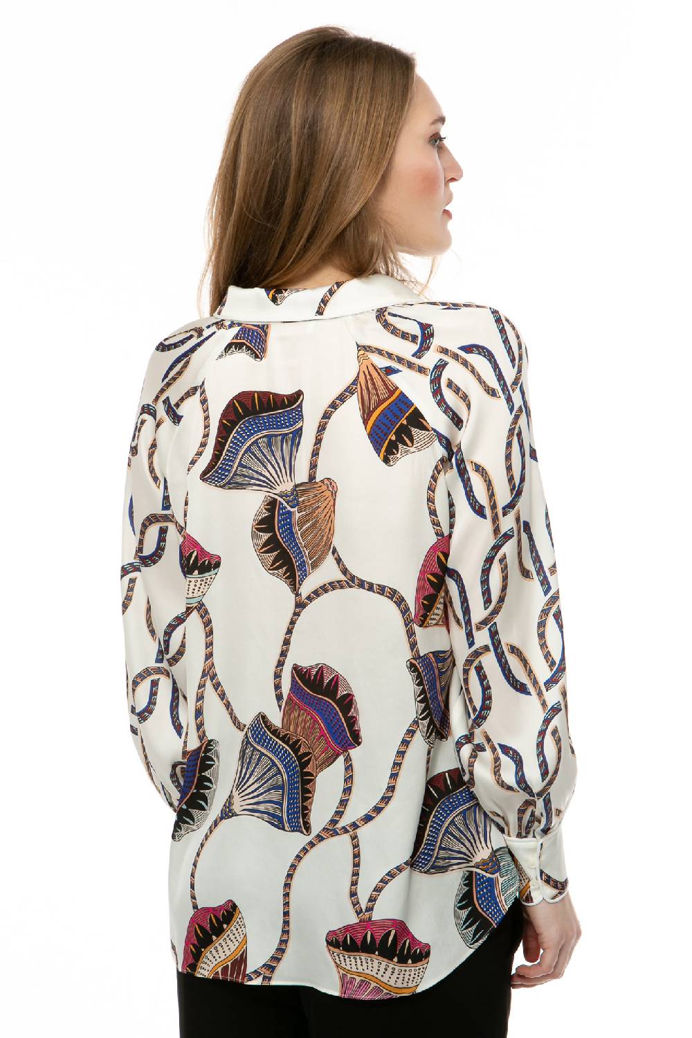 IVI GmbH LOTUS BLOSSOM Hemdbluse Weiß