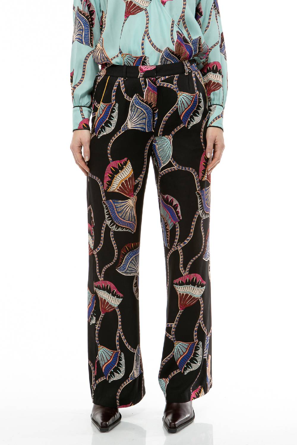 IVI GmbH LOTUS BLOSSOM Seidenhose Schwarz