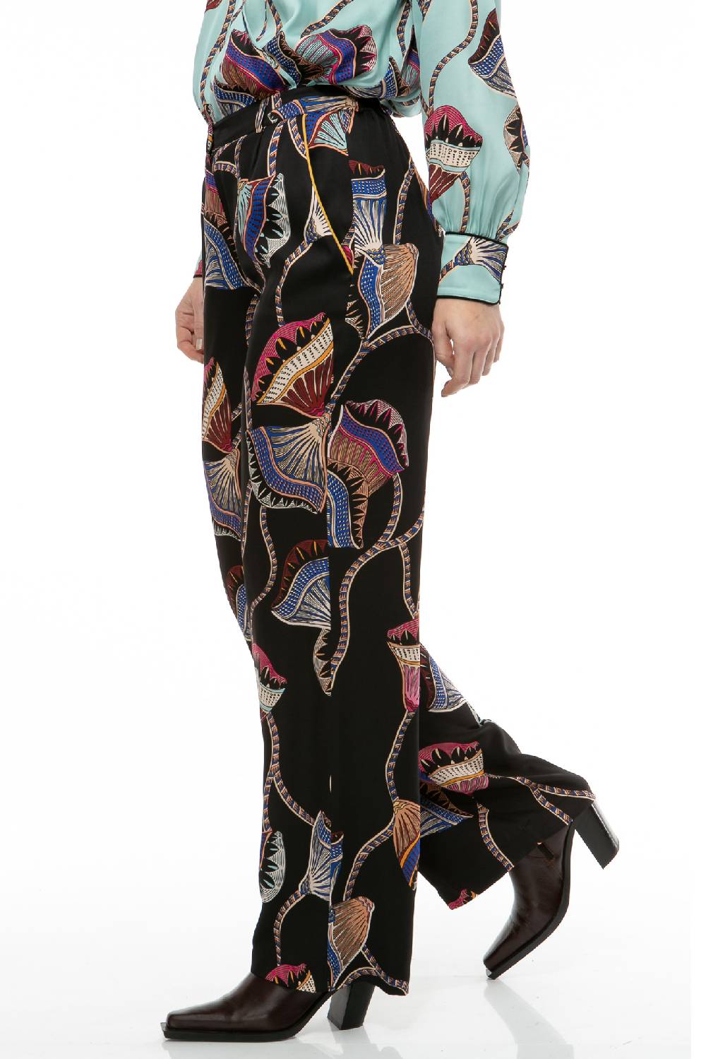 IVI GmbH LOTUS BLOSSOM Seidenhose Schwarz