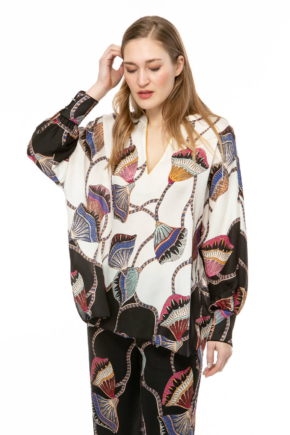 IVI GmbH LOTUS BLOSSOM Tunika Weiß