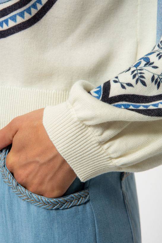 IVI GmbH ORIENTAL GARDEN Pullover Sky