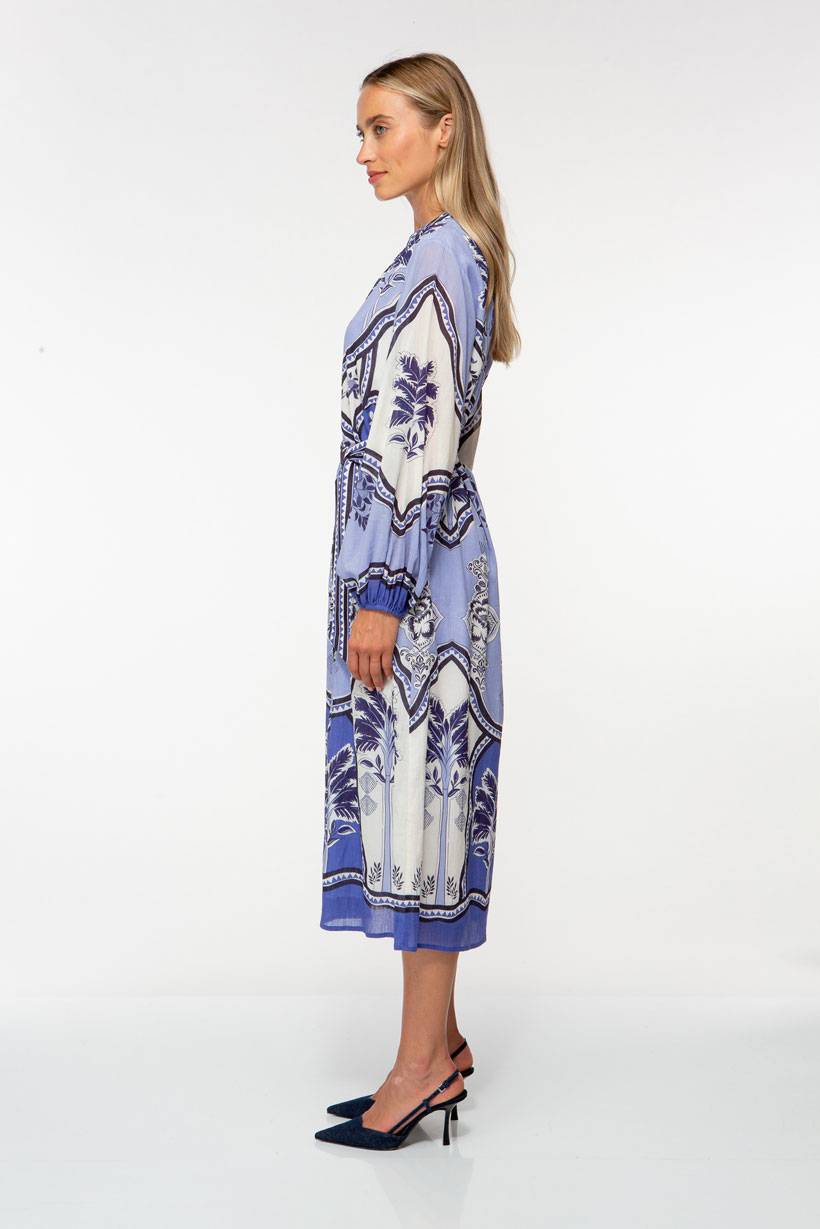 IVI GmbH ORIENTAL GARDENS Baumwollkleid Sky