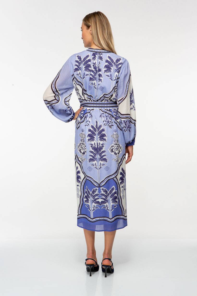 IVI GmbH ORIENTAL GARDENS Baumwollkleid Sky