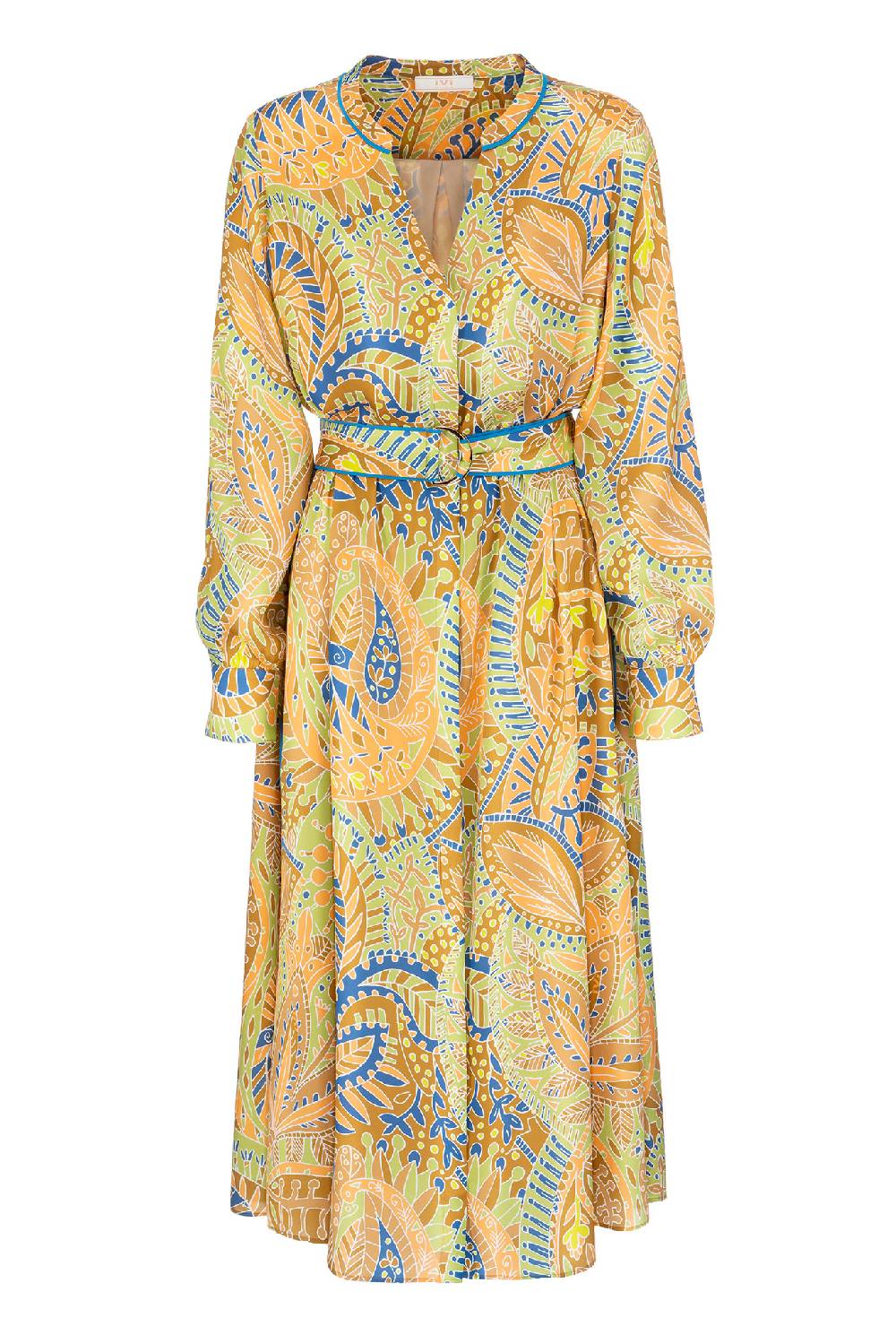 IVI GmbH PAISLEY ALLOVER Seidenkleid multicolor