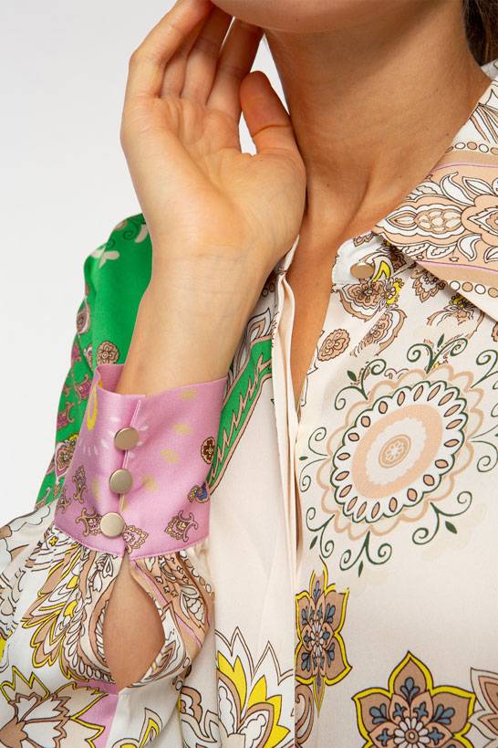 IVI GmbH PAISLEY Hemdbluse Multicolor