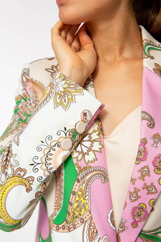 IVI GmbH PAISLEY Jersey Blazer Multicolor