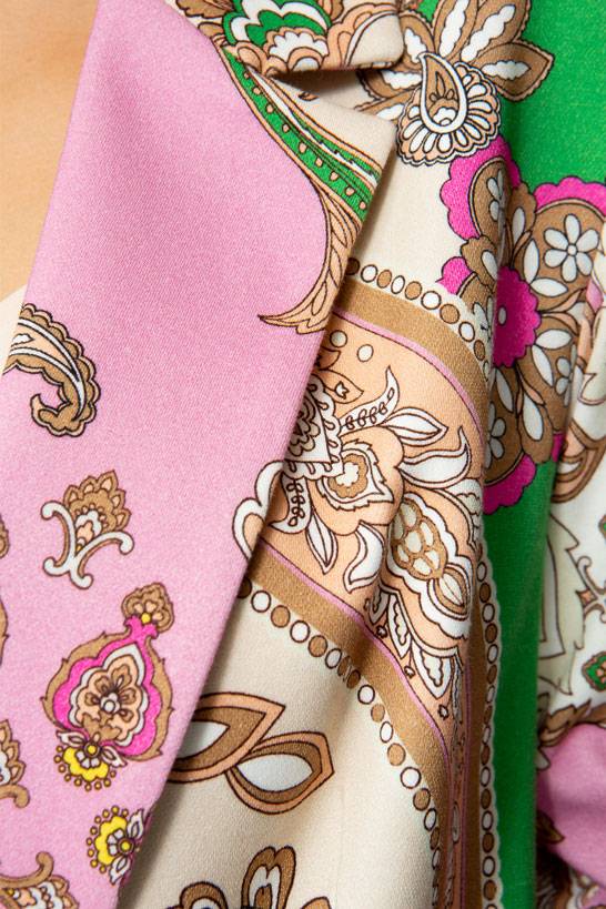 IVI GmbH PAISLEY Jersey Blazer Multicolor