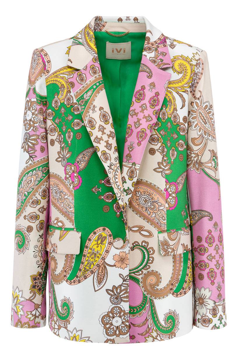 IVI GmbH PAISLEY Jersey Blazer multicolor