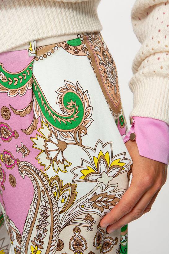 IVI GmbH PAISLEY Jersey Hose Multicolor