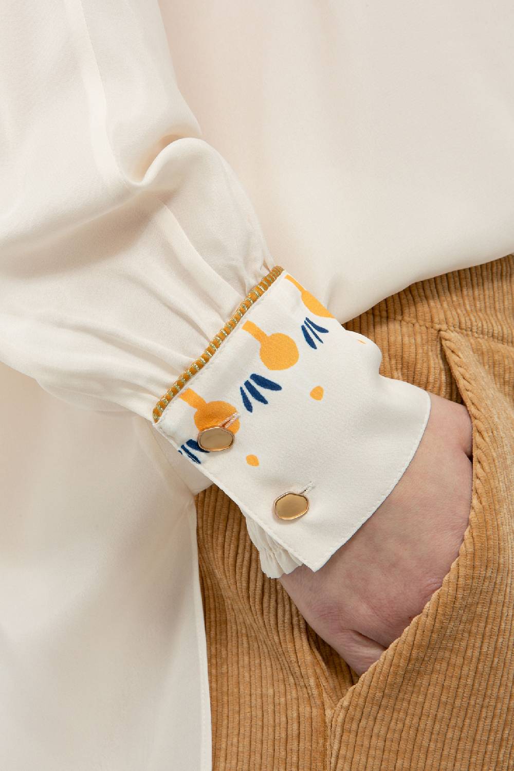 IVI GmbH PAISLEY Tunika Weiß