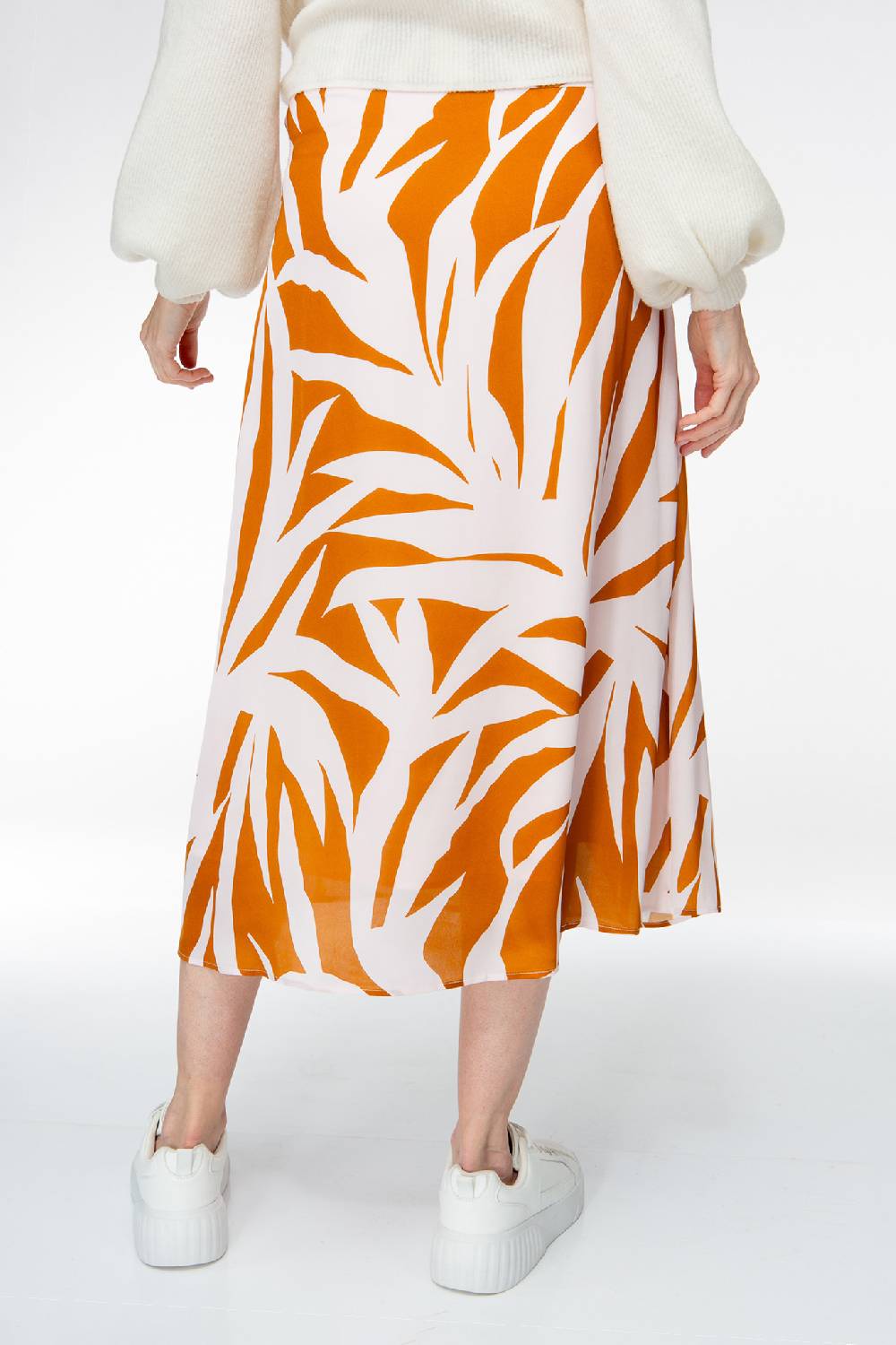 IVI GmbH PALM LEAF AMBER Seidenrock Mit Print