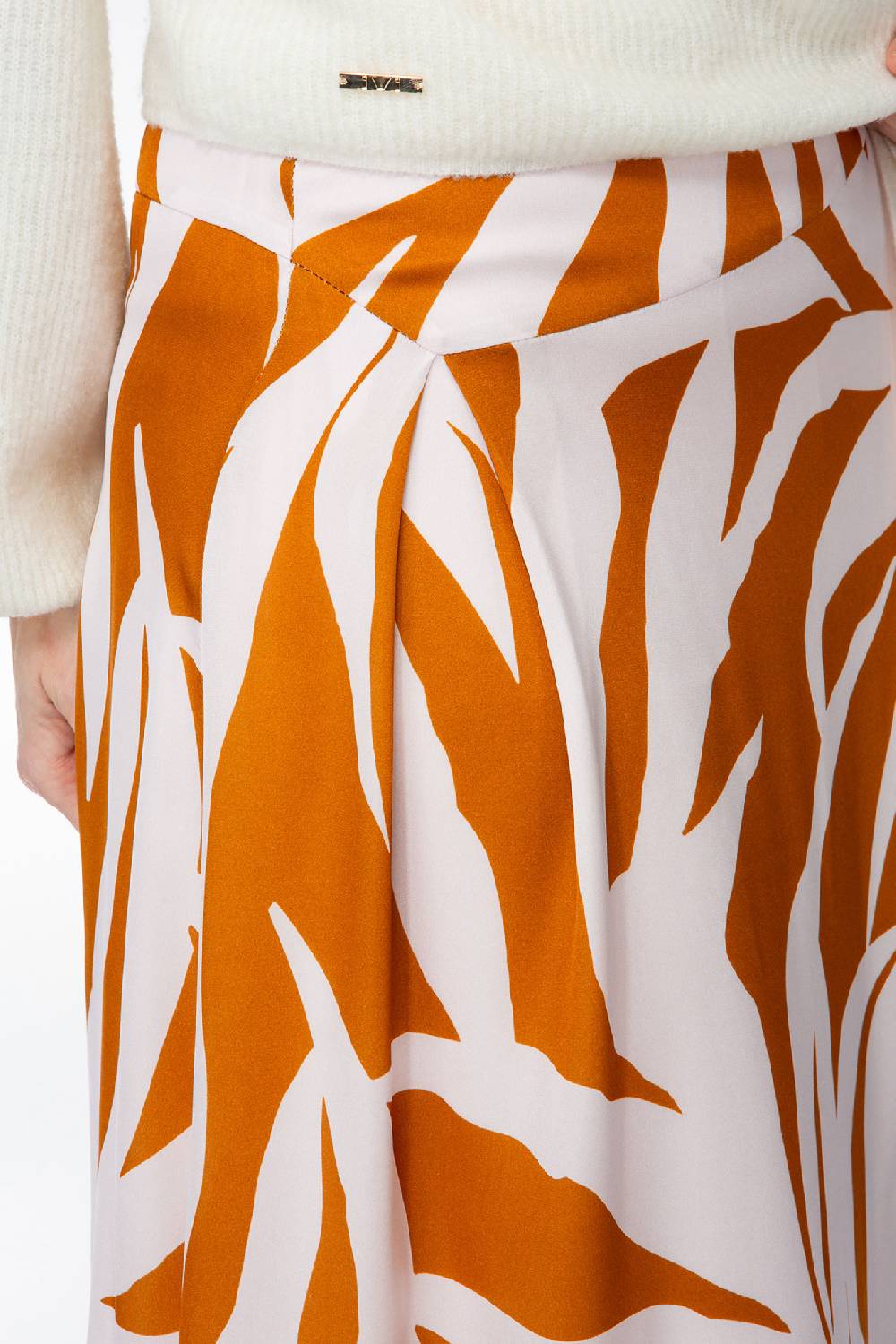 IVI GmbH PALM LEAF AMBER Seidenrock Mit Print