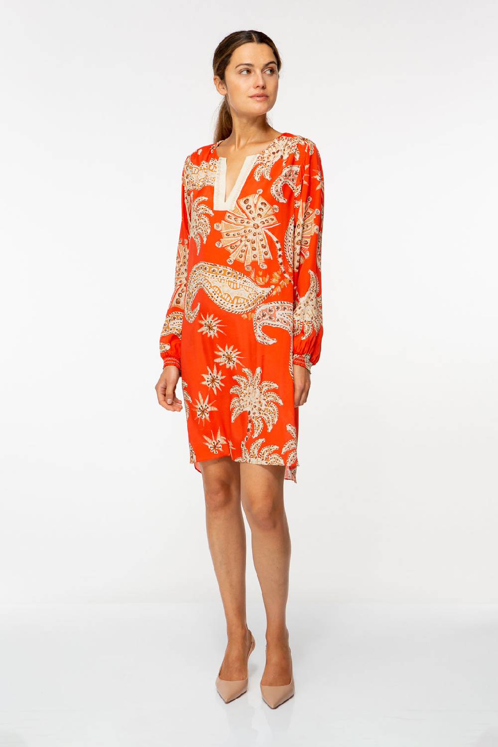 IVI GmbH PALM VIBES Minikleid Rot