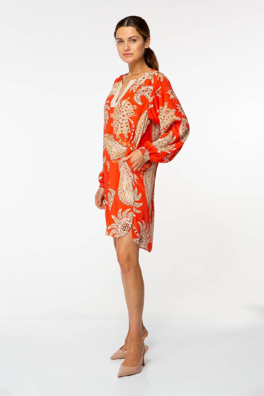 IVI GmbH PALM VIBES Minikleid Rot