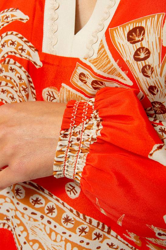 IVI GmbH PALM VIBES Minikleid Rot