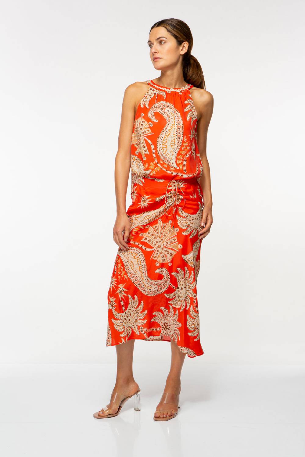 IVI GmbH PALM VIBES Rock Mit Schnürung Rot