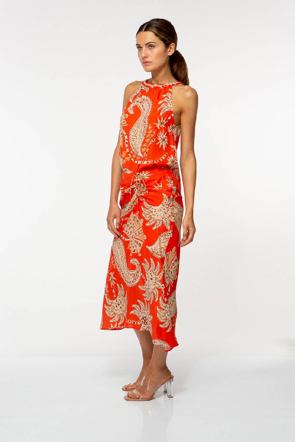 IVI GmbH PALM VIBES Rock Mit Schnürung Rot