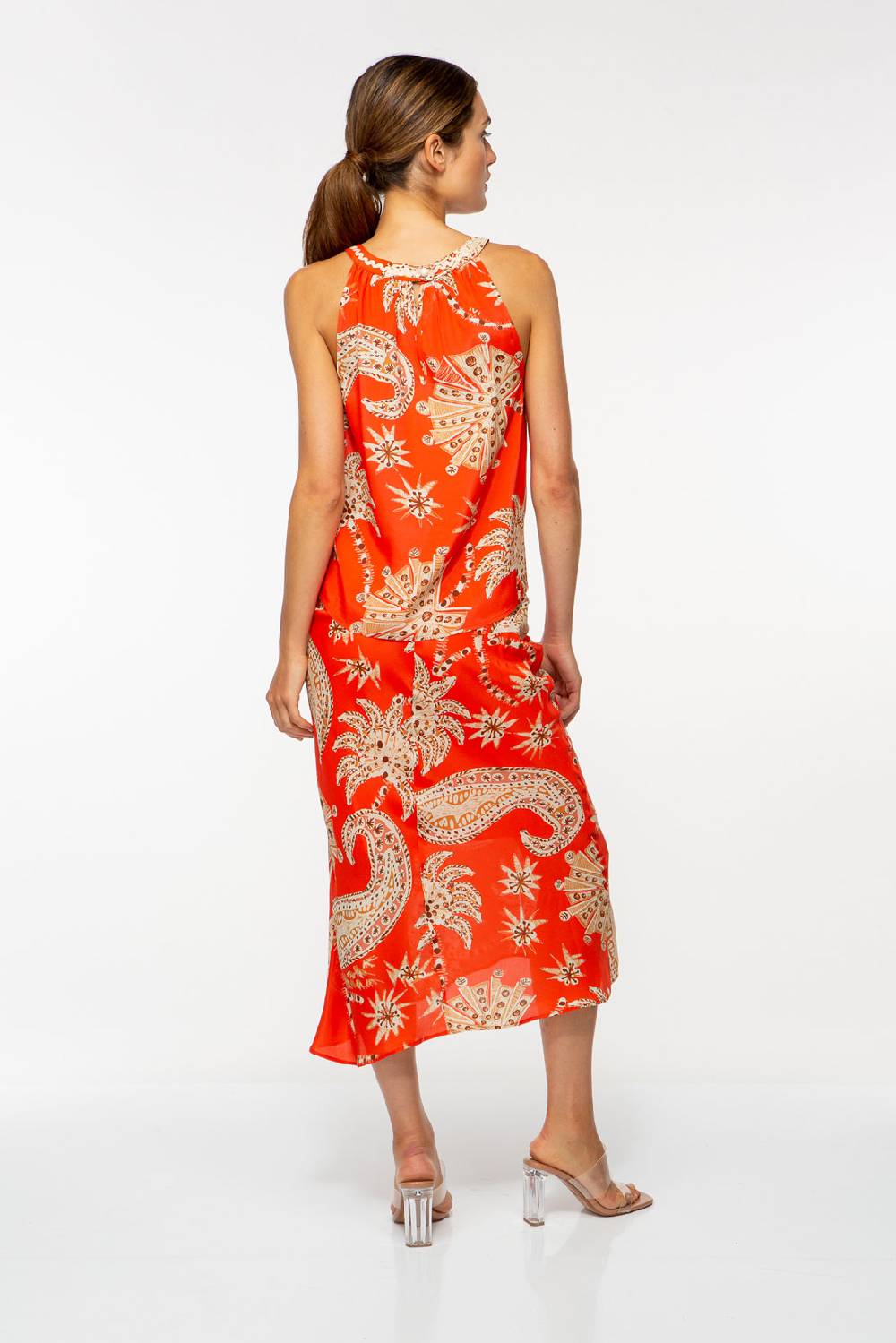 IVI GmbH PALM VIBES Rock Mit Schnürung Rot