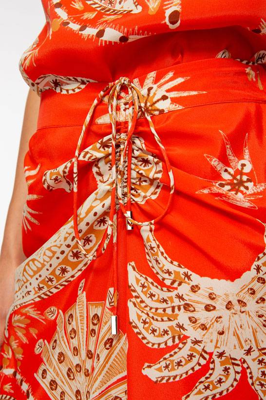 IVI GmbH PALM VIBES Rock Mit Schnürung Rot