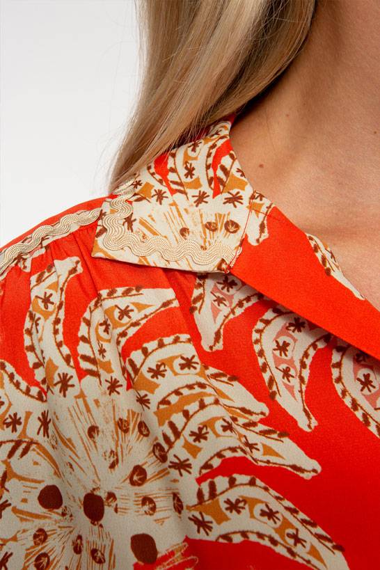 IVI GmbH PALM VIBES Tunika Rot