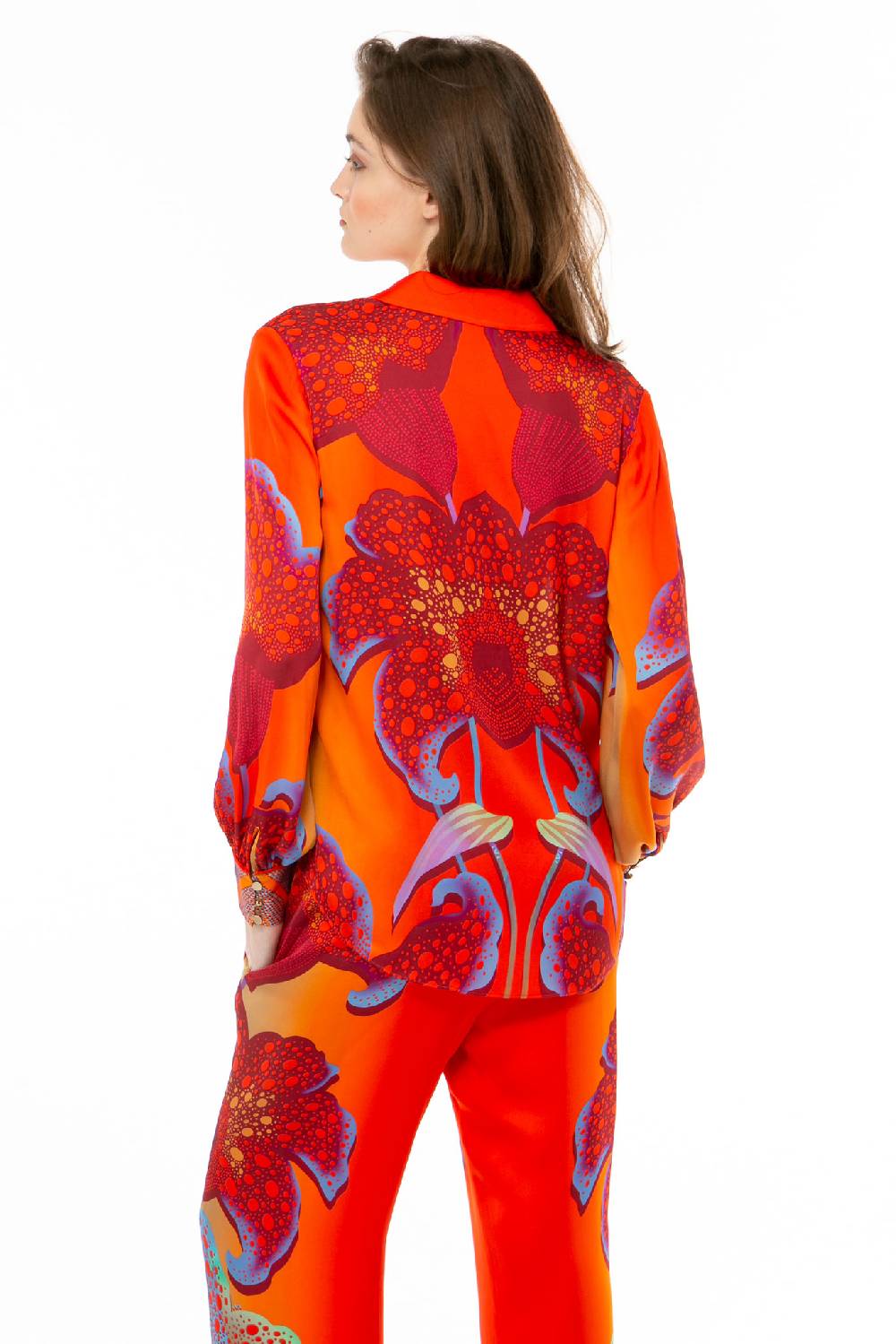 IVI GmbH PARADISE FLOWER Hemdbluse Lipstick