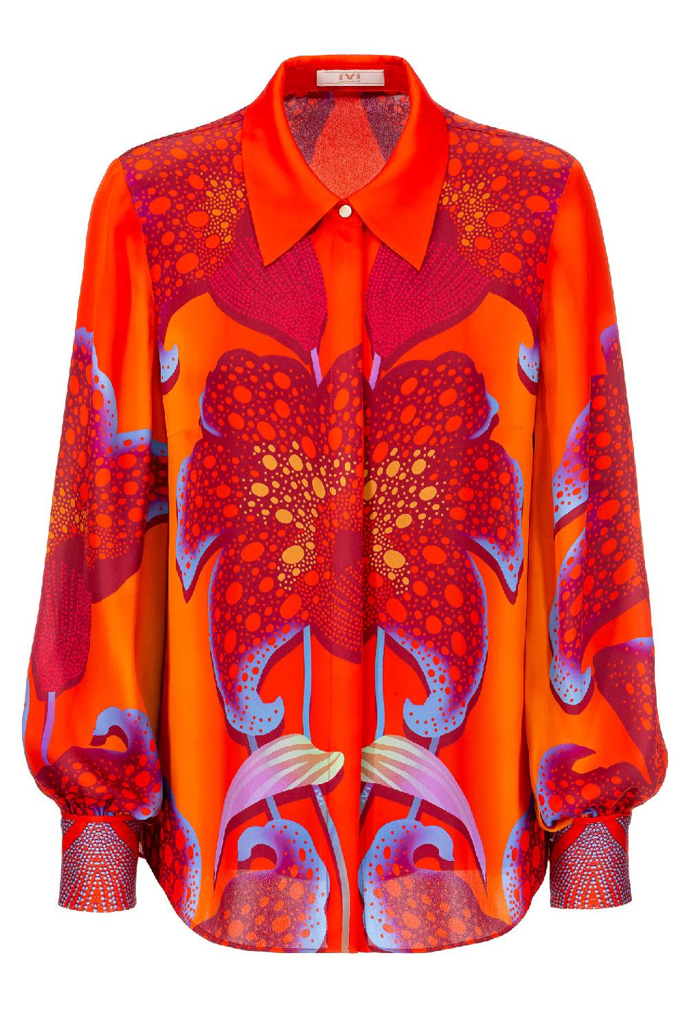 IVI GmbH PARADISE FLOWER Hemdbluse lipstick