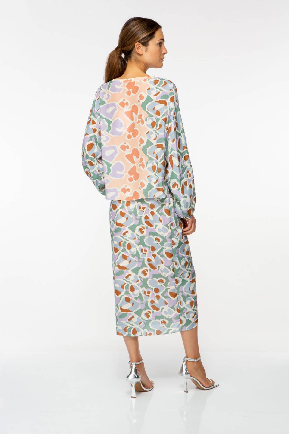 IVI GmbH PIXEL LEO Bluse Mit Crochet Pastel