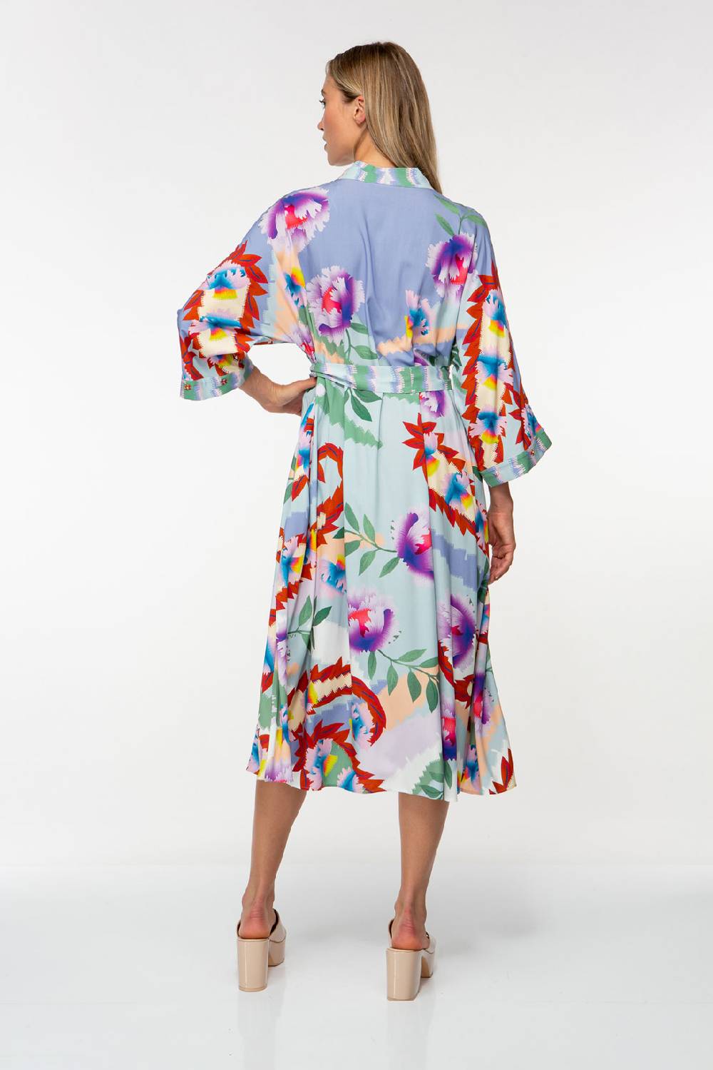 IVI GmbH PIXEL PAISLEY Kaftankleid Lavendel