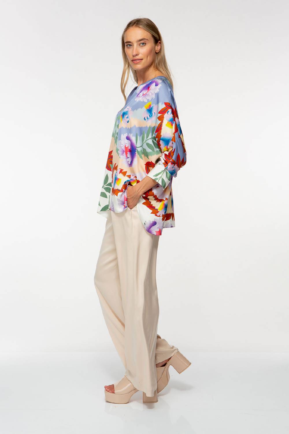 IVI GmbH PIXEL PAISLEY Tunika Lavendel