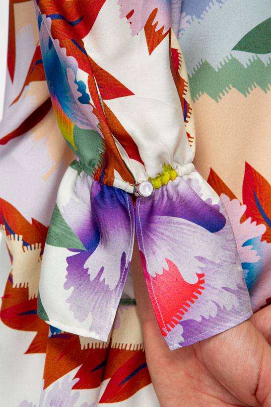 IVI GmbH PIXEL PAISLEY Tunika Lavendel