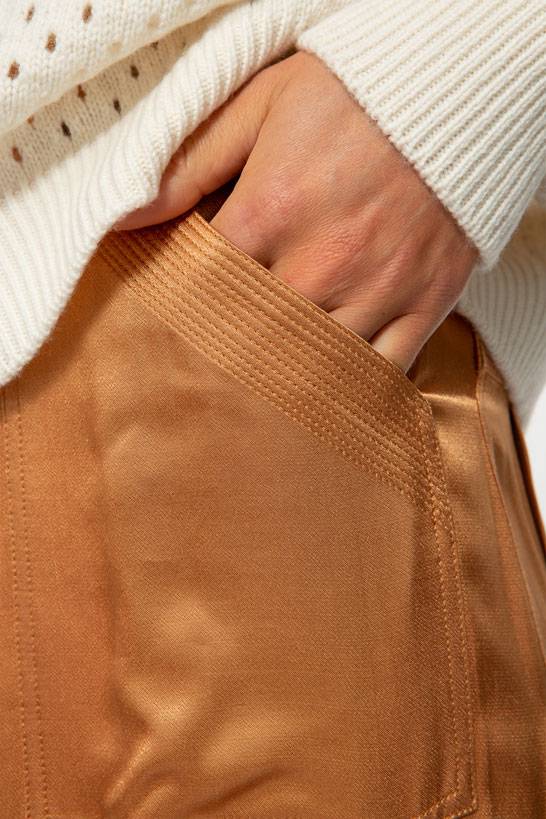 IVI GmbH SATEEN Hose Mit Cargo Details Terra