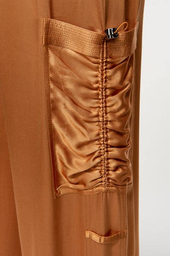 IVI GmbH SATEEN Hose Mit Cargo Details Terra