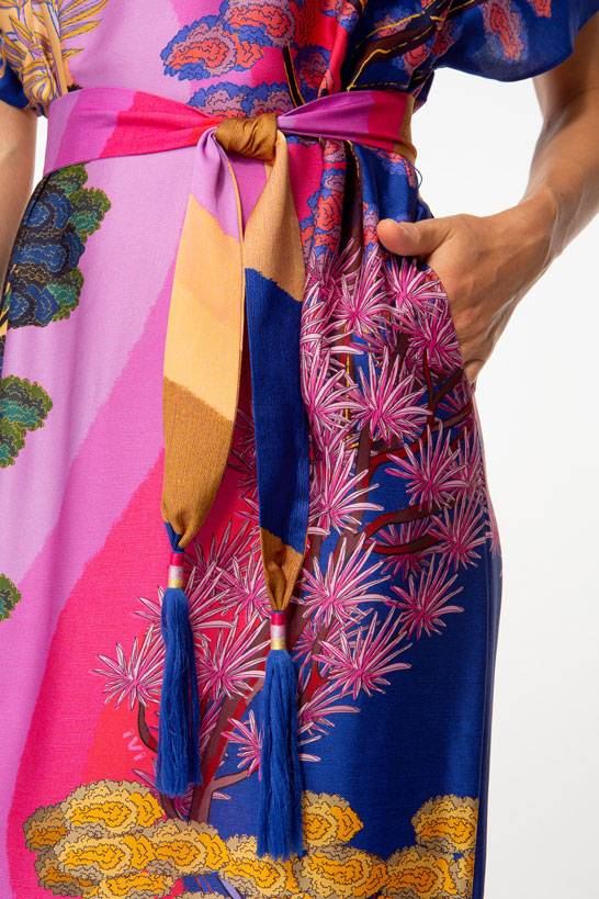 IVI GmbH SEA OF DUNES Kaftankleid Multicolor