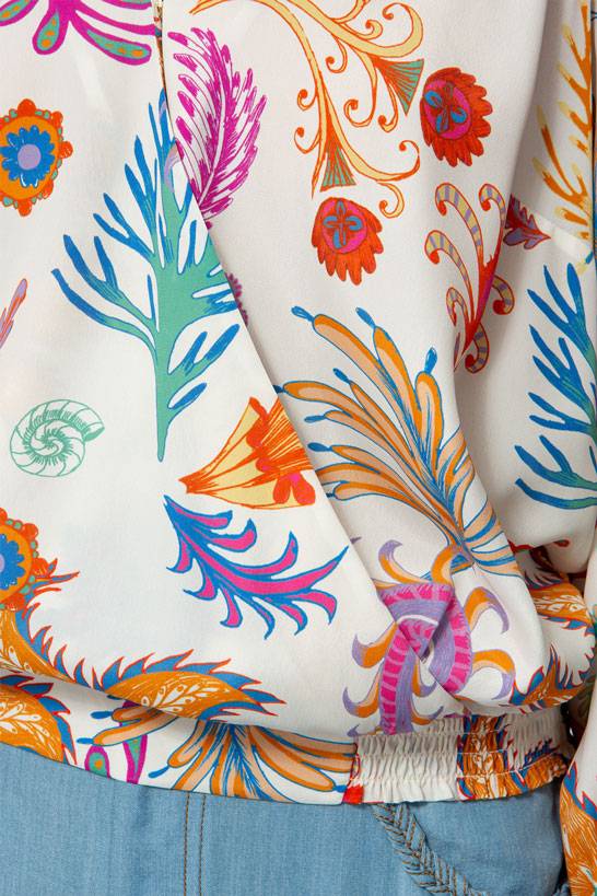 IVI GmbH SEASTAR Wickelbluse Multicolor