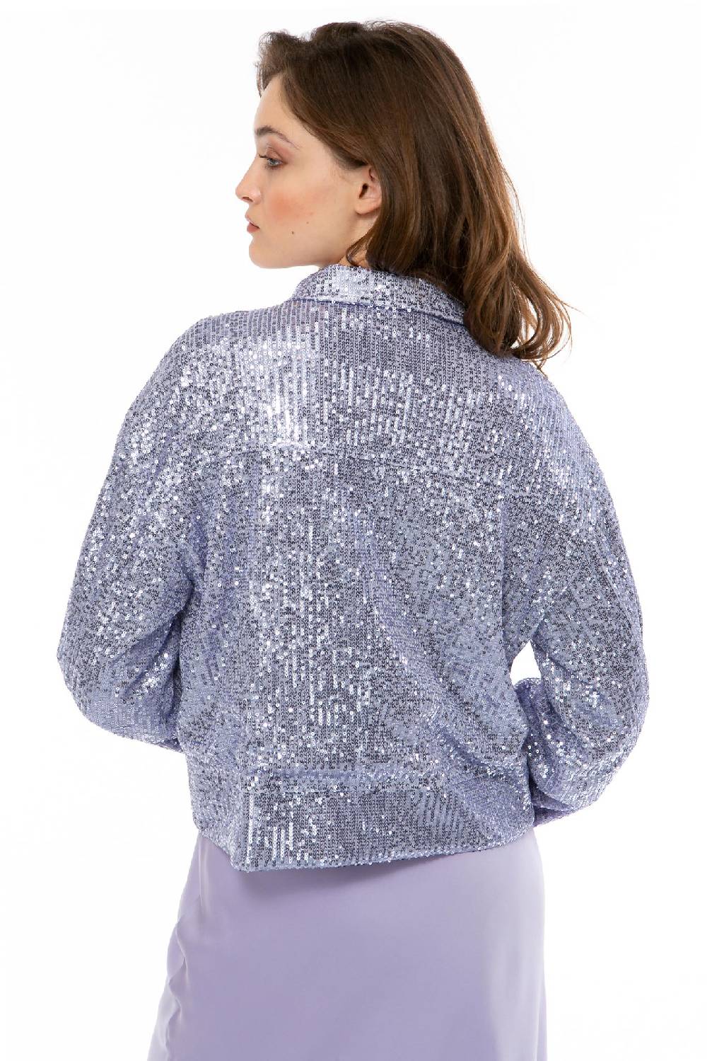 IVI GmbH SEQUINS Boxy Jacke Lila