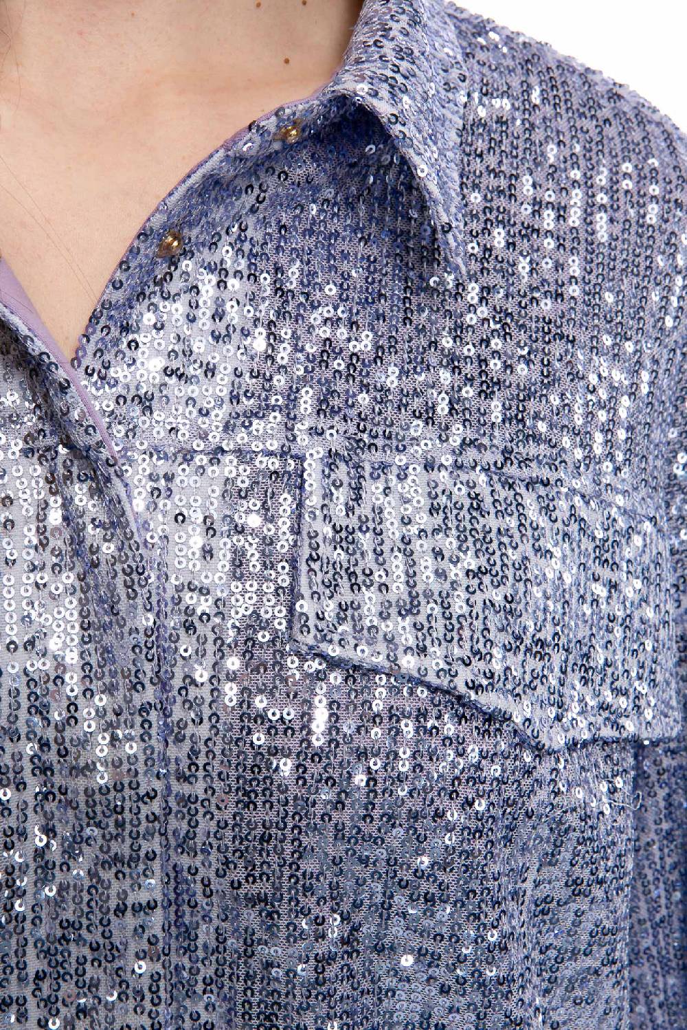 IVI GmbH SEQUINS Boxy Jacke Lila