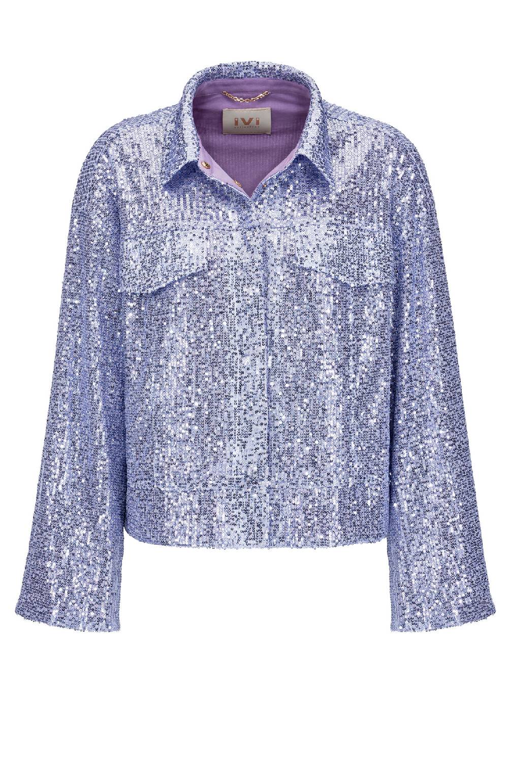 IVI GmbH SEQUINS Boxy Jacke lila