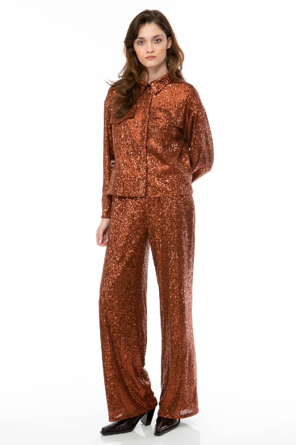 IVI GmbH SEQUINS Hose Cognac