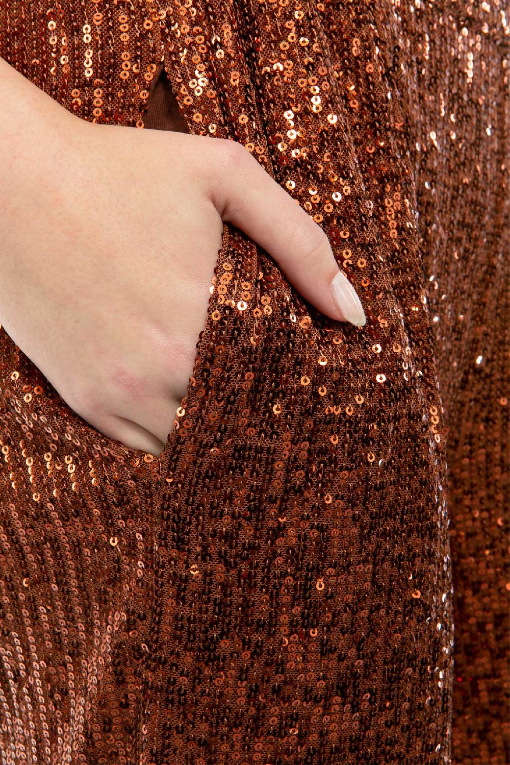 IVI GmbH SEQUINS Hose Cognac