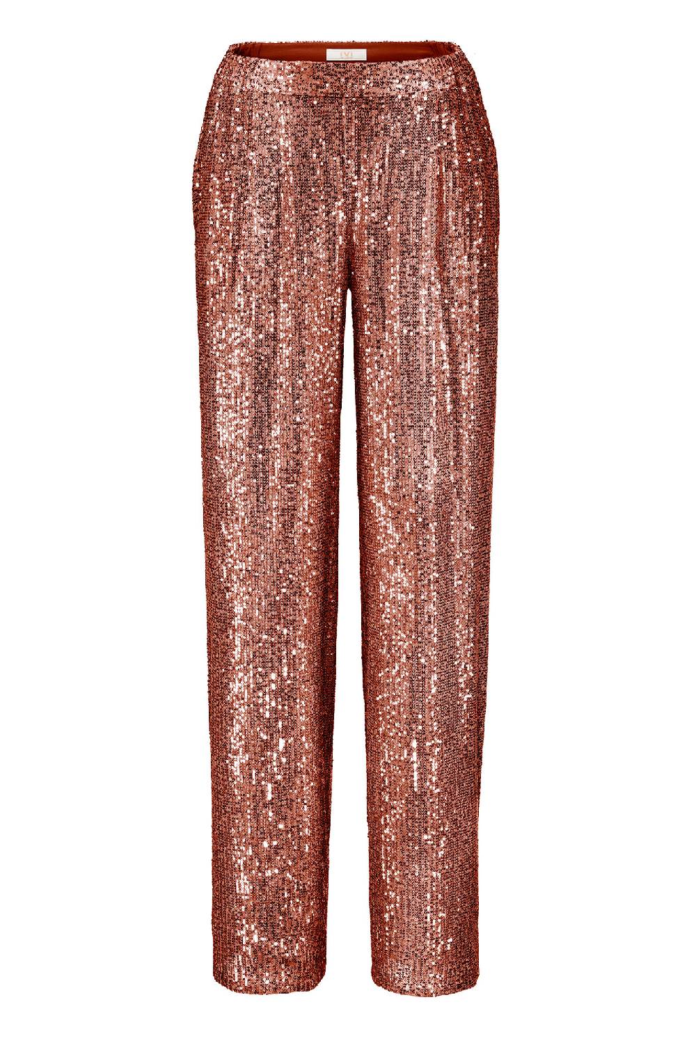 IVI GmbH SEQUINS Hose cognac