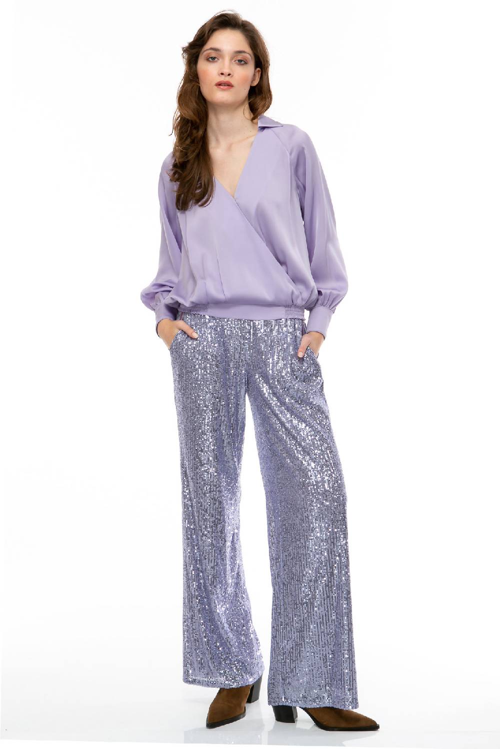 IVI GmbH SEQUINS Hose Lila