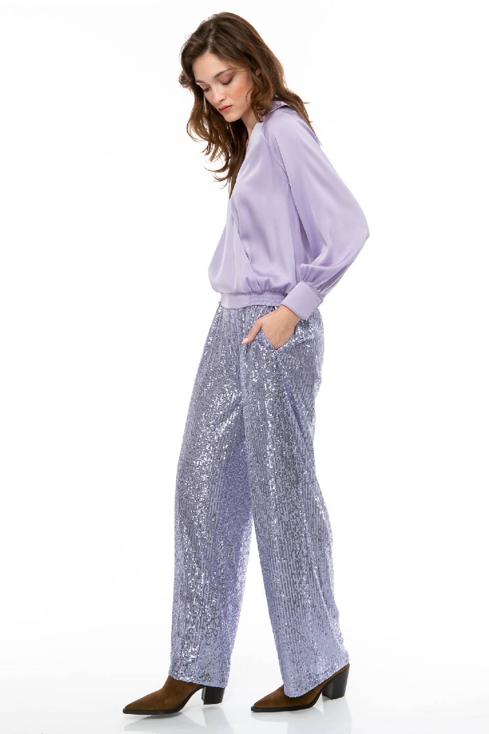 IVI GmbH SEQUINS Hose Lila